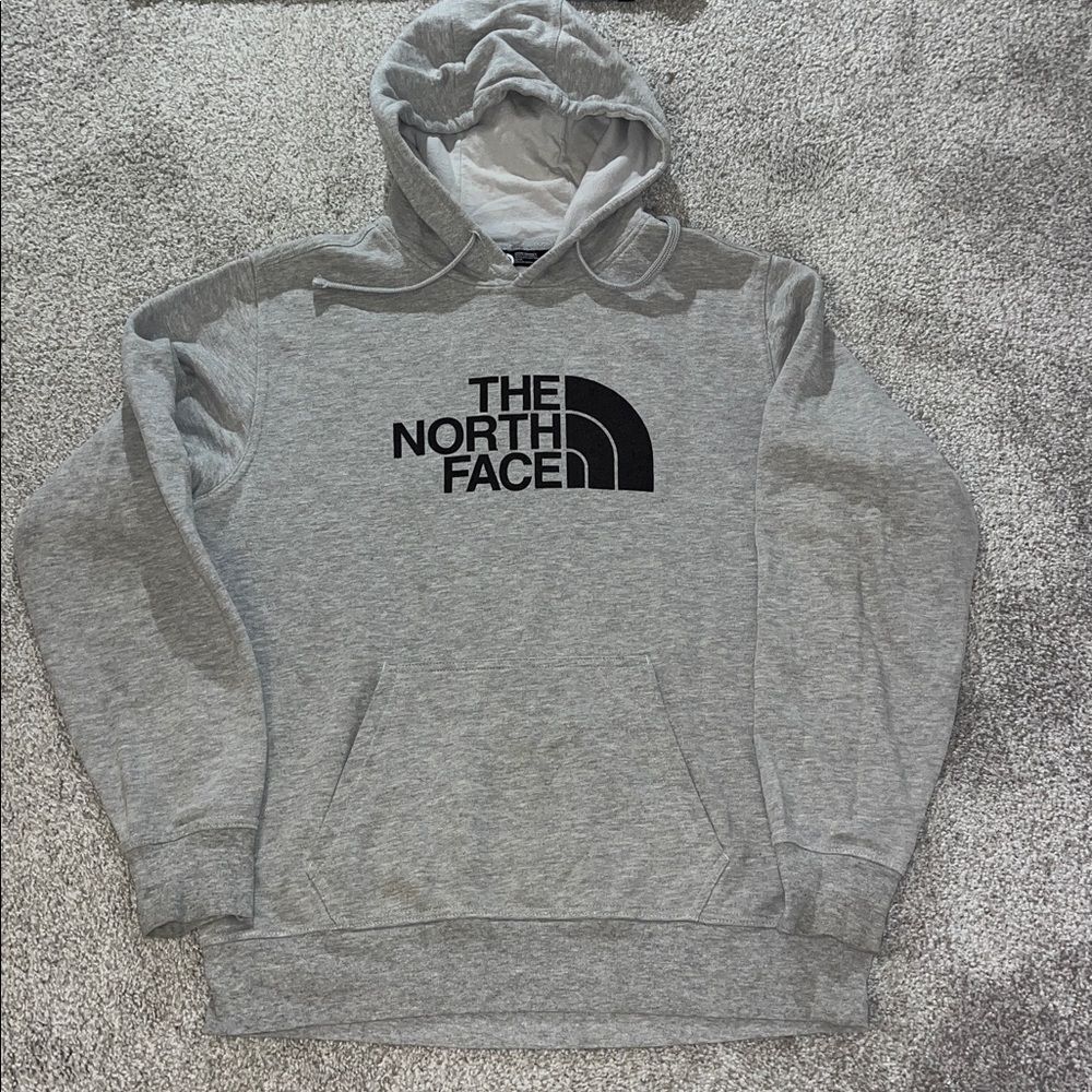Gray North Face Half Dome Fleece men’s hooded hoodie sweatshirt M Medium